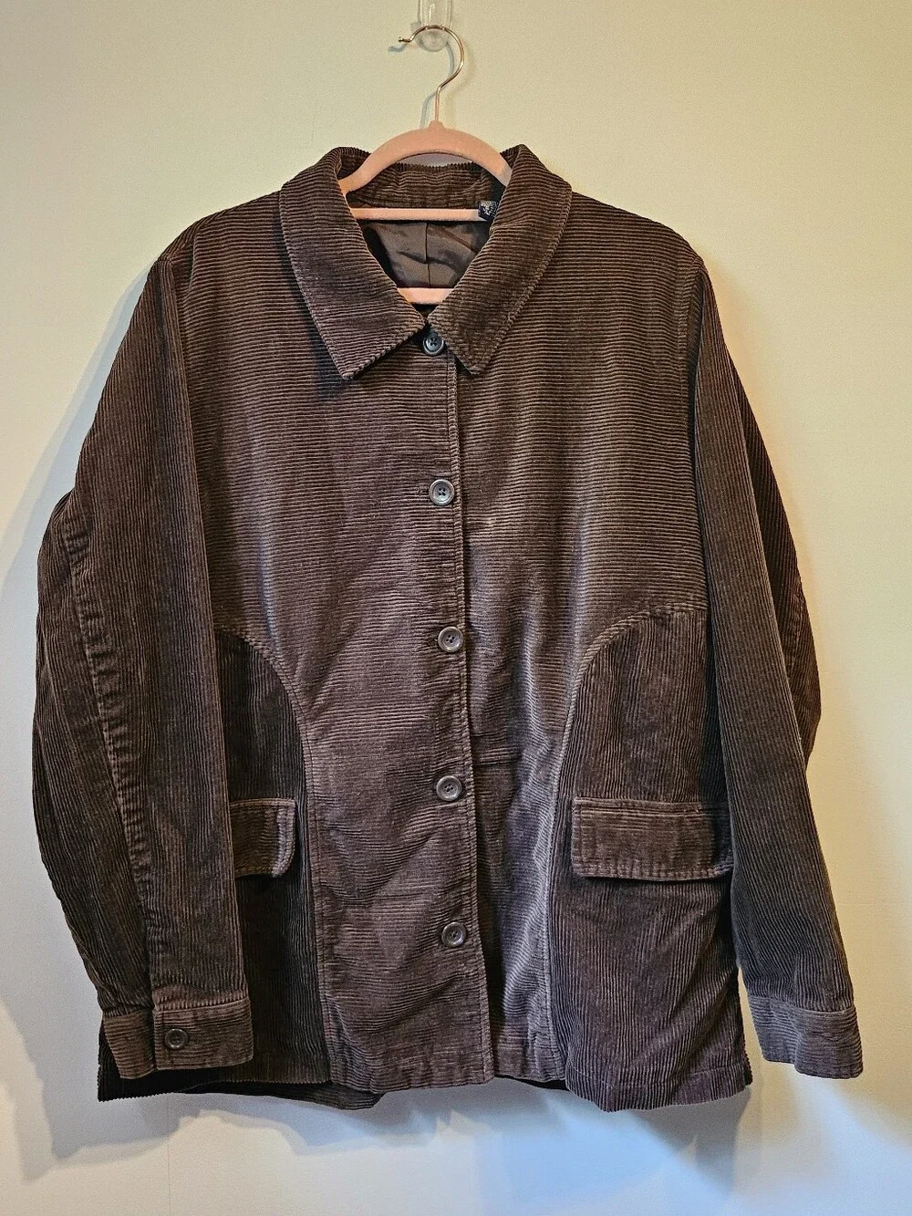 Denim & Co Brown Corduroy Jacket XL
